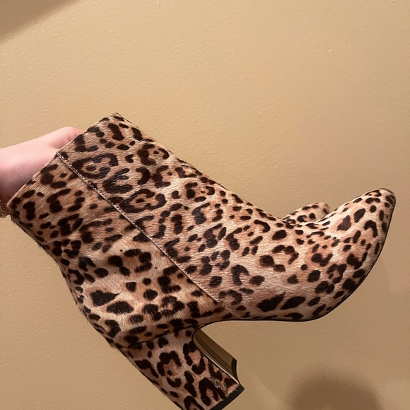 Sam Edelman cheetah print cow hair boots - Picture 3 of 4
